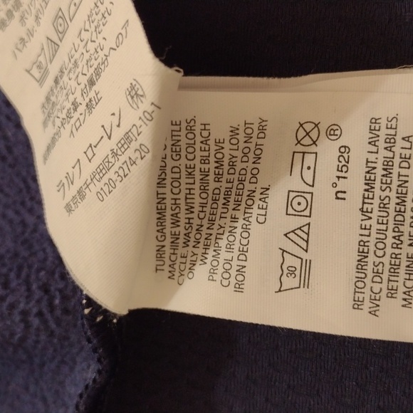 Ralph Lauren X Navy Full Zip Athletic Vest Size M Halloween Patch - Picture 8 of 13